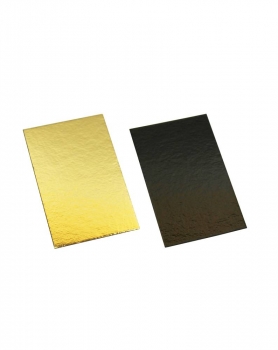 Kartonboden für Beutel 46x78mm gold/schwarz